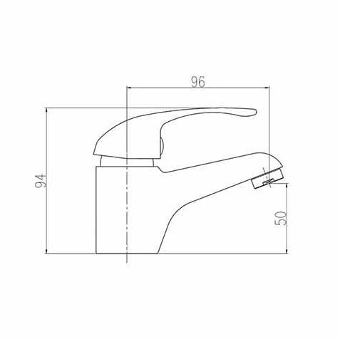 Fairford Contract Single Lever Basin Mixer
