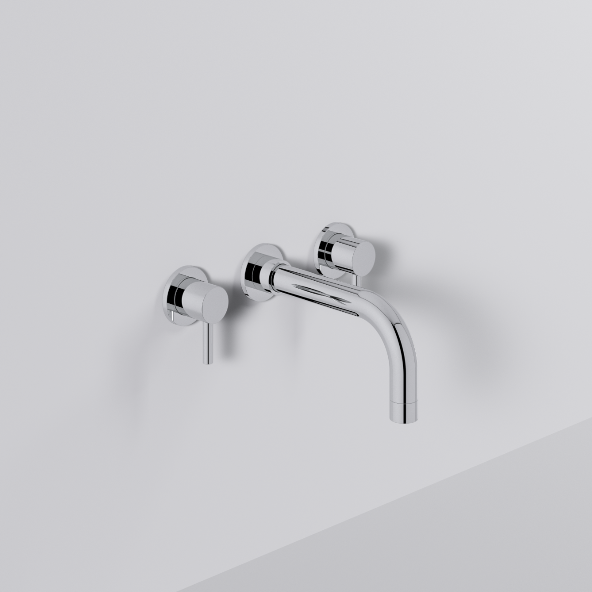 Fairford Element 5 Wall Mounted Basin Mixer, 3 Hole