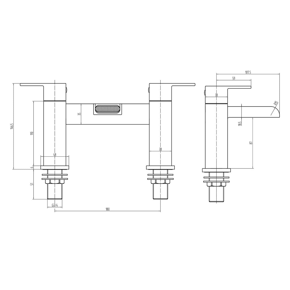 Fairford Rena Bath Filler