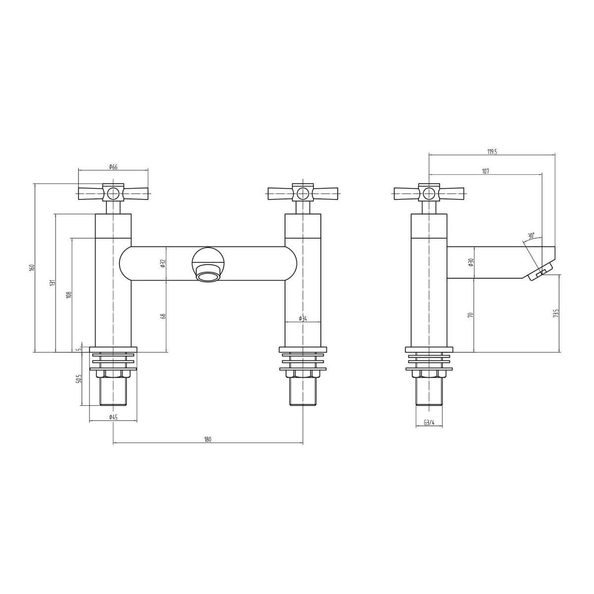 Fairford Lineka Bath Filler