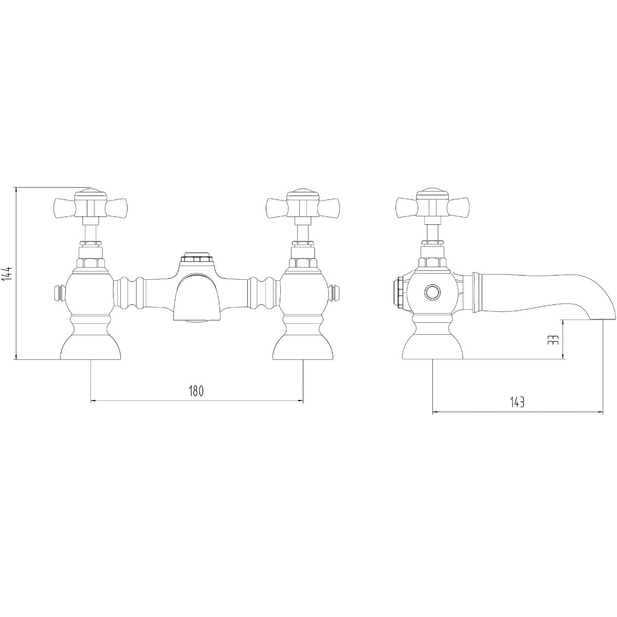 Fairford Harrow Bath Filler