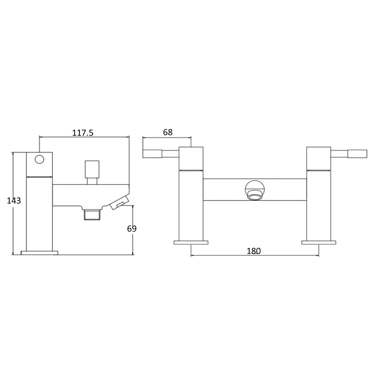 Fairford Dayna Bath Shower Mixer