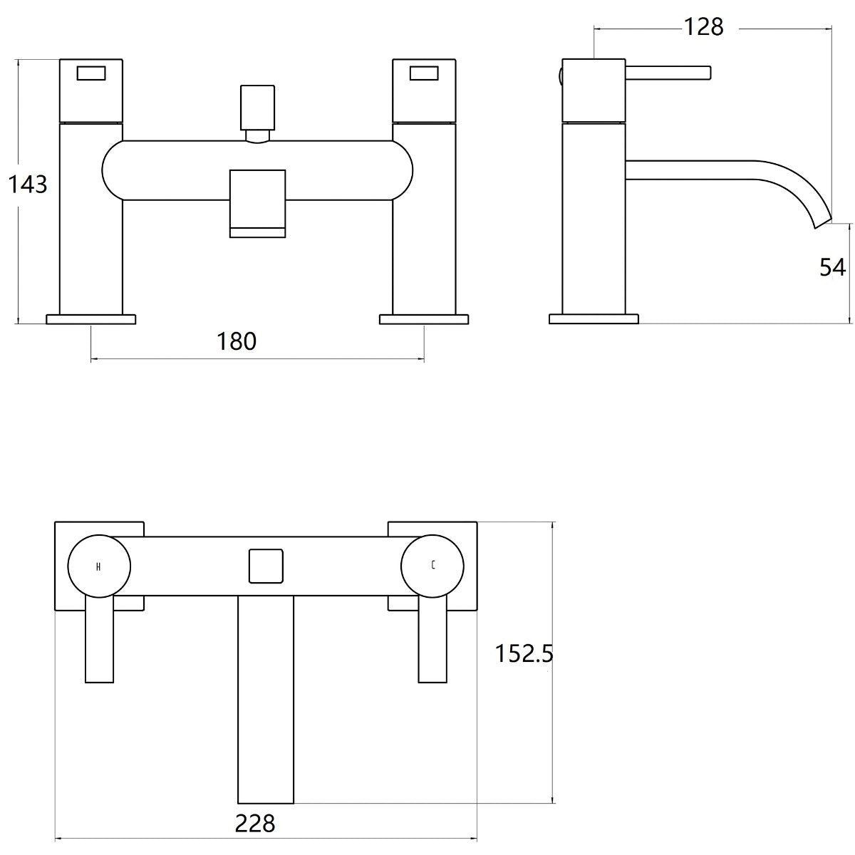 Fairford Redway Bath Shower Mixer