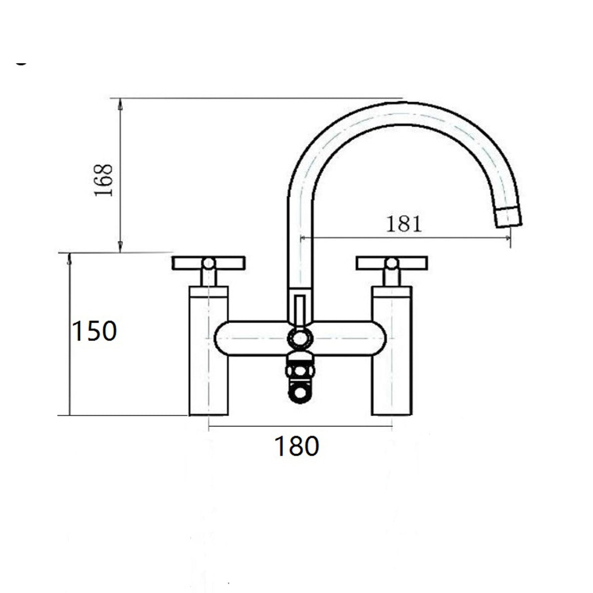 Fairford Lineka Freestanding Bath Shower Mixer