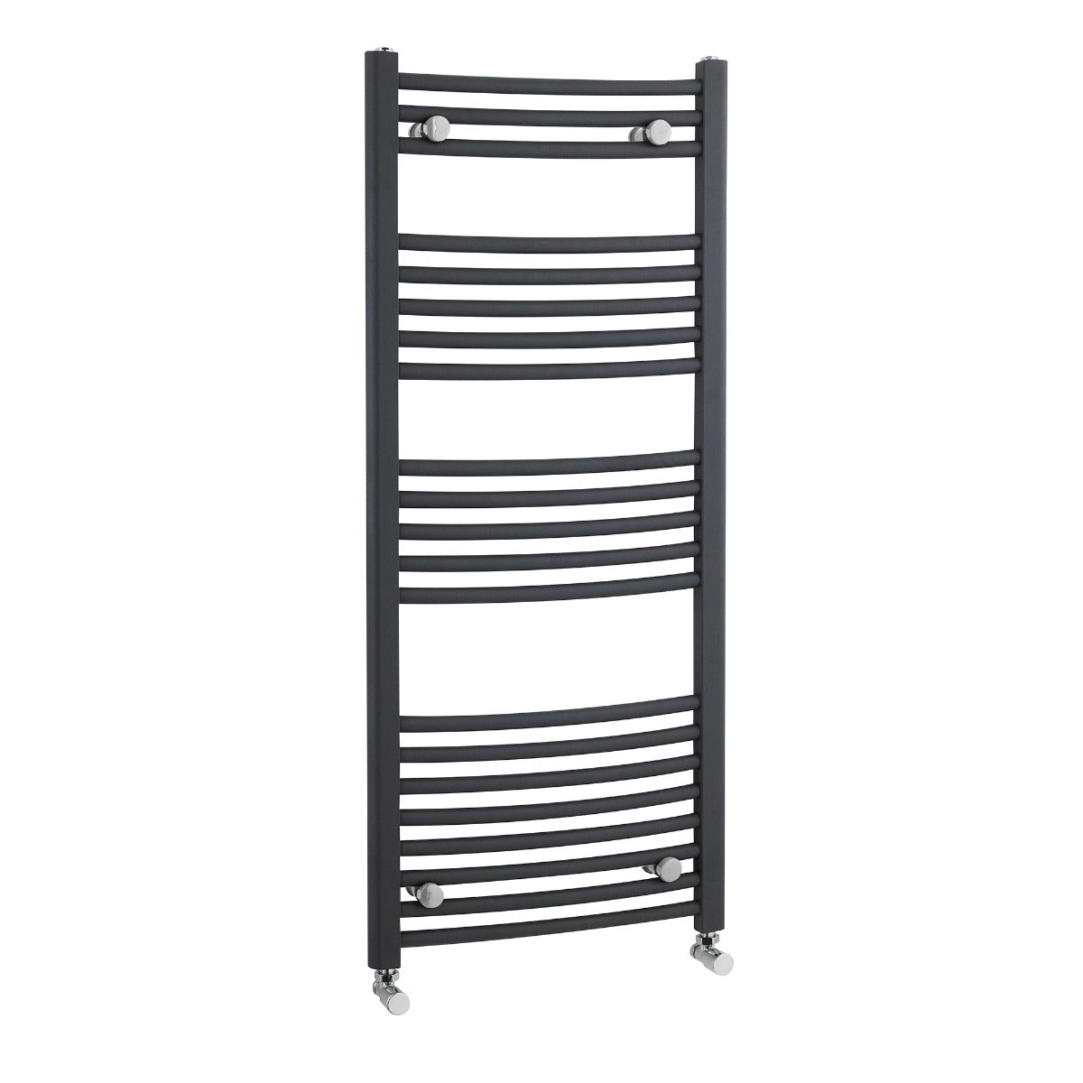 Fairford Curved 1150 x 500mm Anthracite Ladder Towel Rail