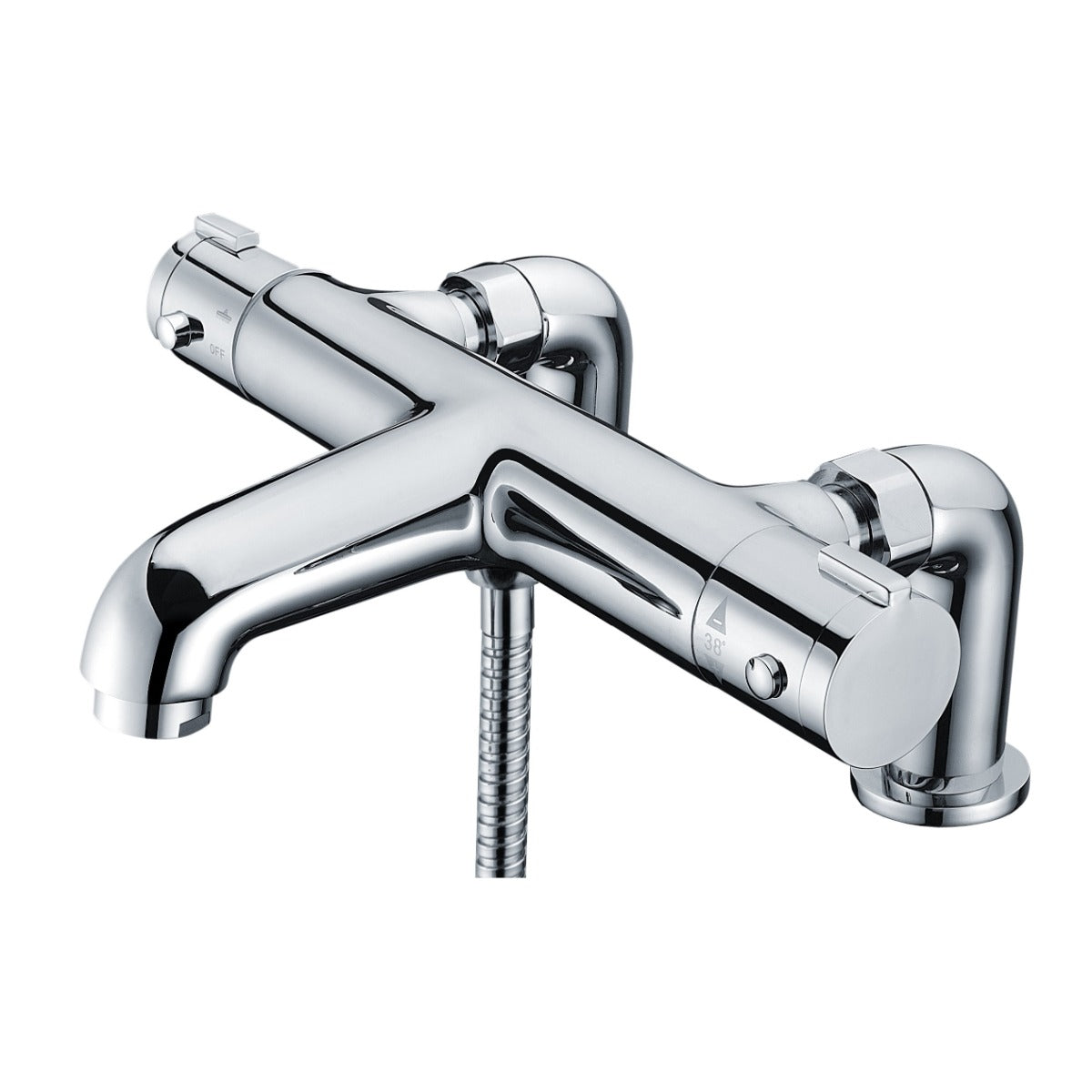 Fairford Carton Deck Mounted Thermostic Bath Shower Mixer