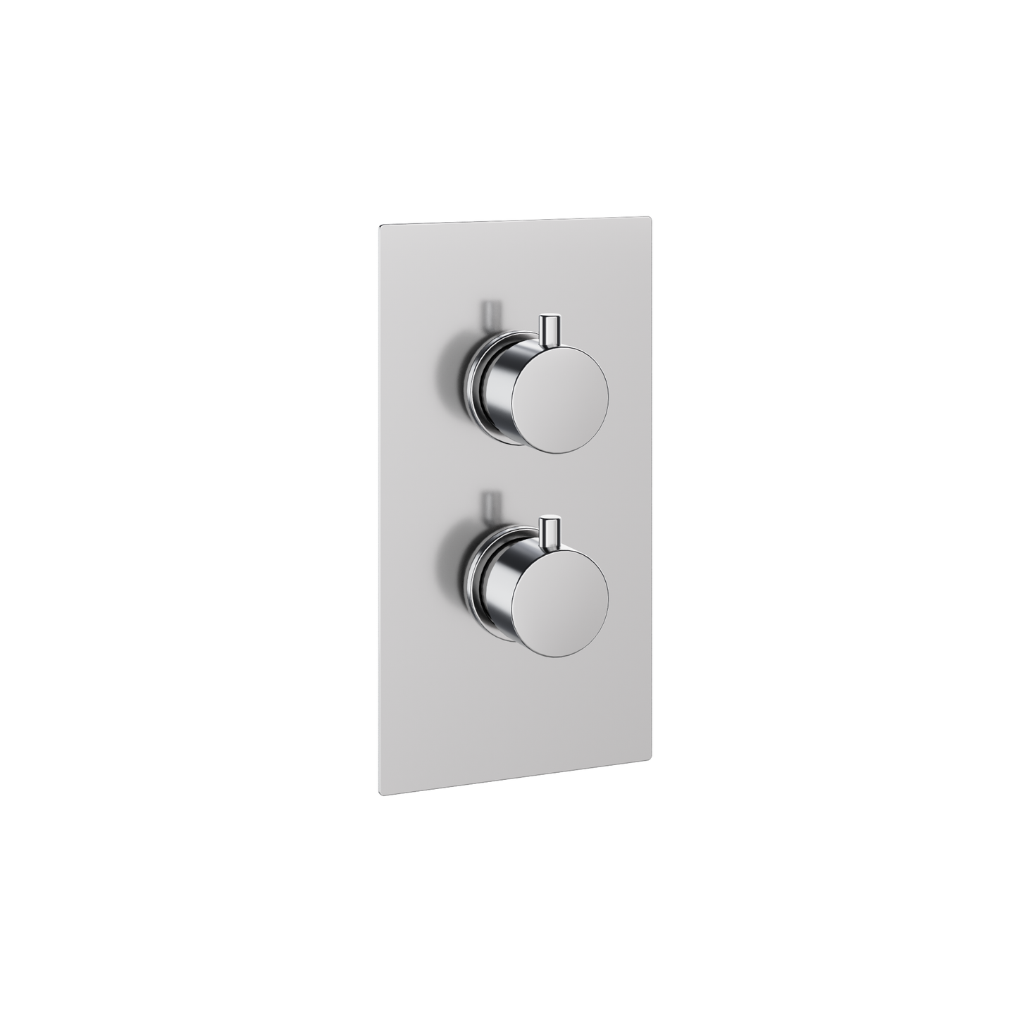 Fairford Element 7 Chrome Twin Shower Valve, 2 Outlet