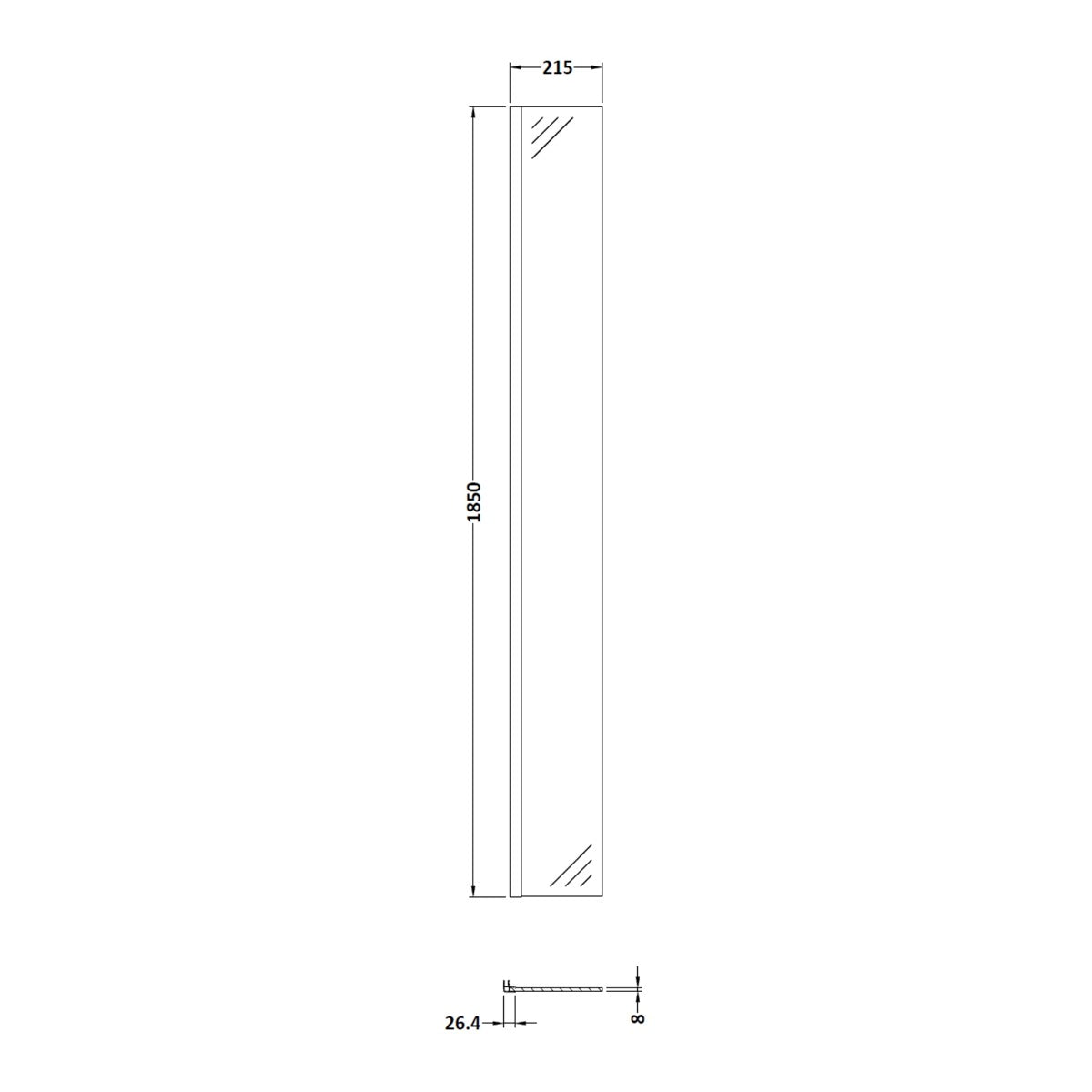 Fairford 215mm Return Screen