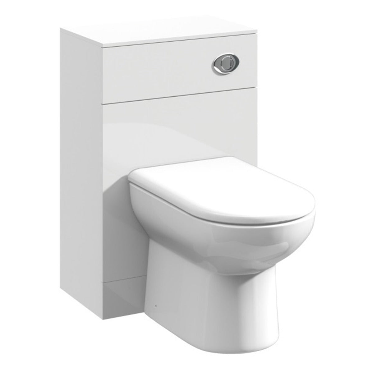Fairford Opto 600mm Gloss White WC Unit (300mm deep)