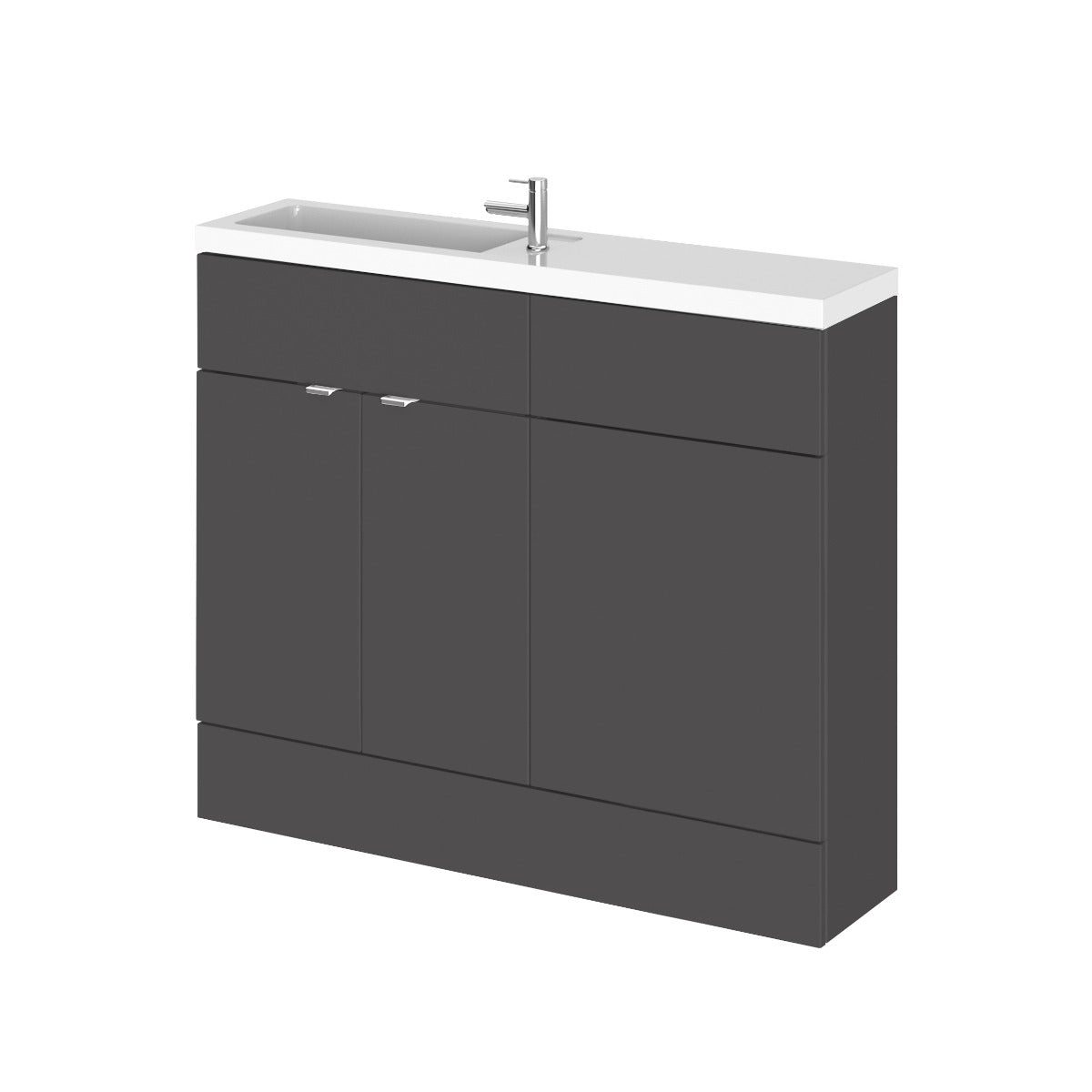 Fairford Union 1000mm Grey Gloss Pack