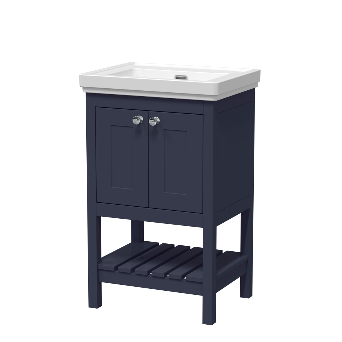 Fairford Juliette 500mm Indigo Blue 0 Tap Hole Floorstanding Vanity Unit