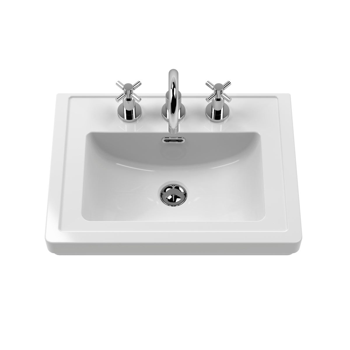 Fairford Juliette 500mm Cool Grey 3 Tap Hole Floorstanding Vanity Unit