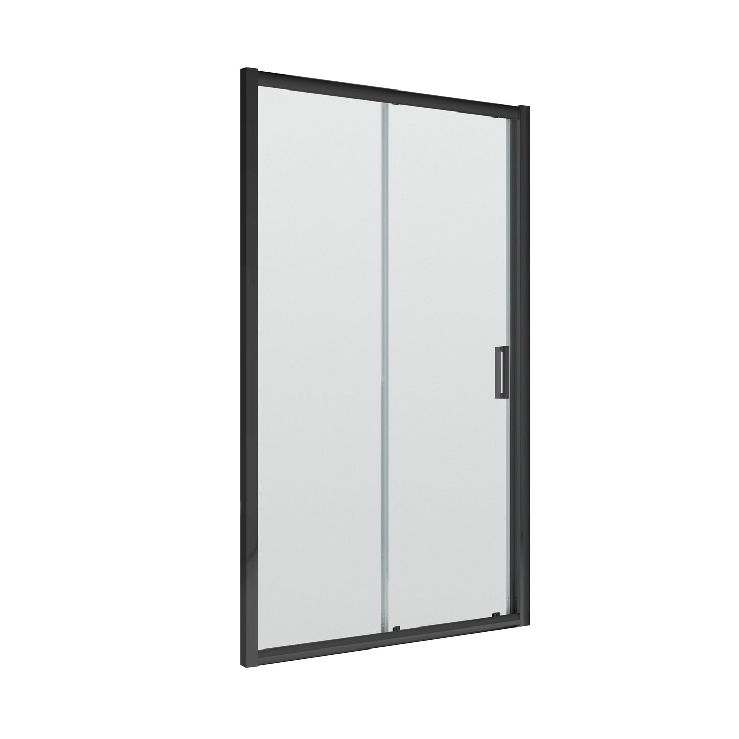 Fairford 6mm, 1000mm Matt Black Sliding Shower Door