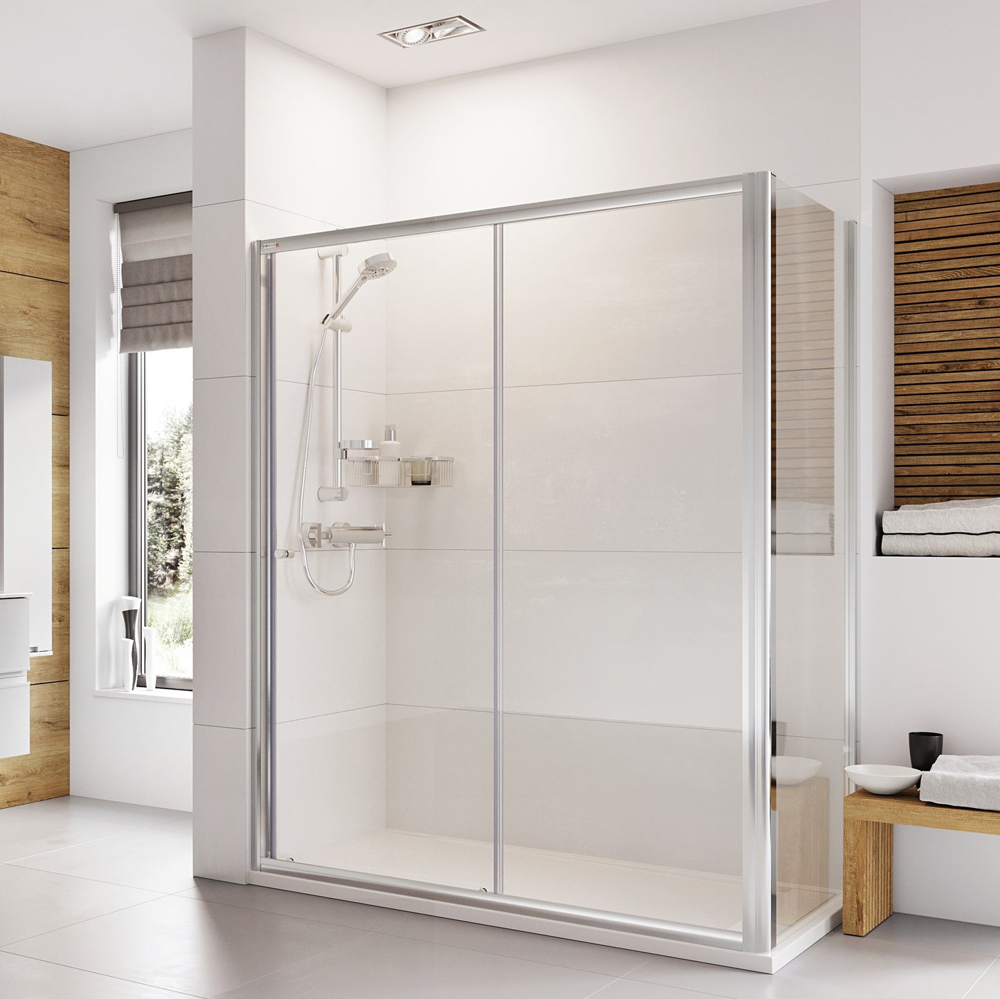 Fairford Pro 6mm, 1500mm Sliding Shower Door