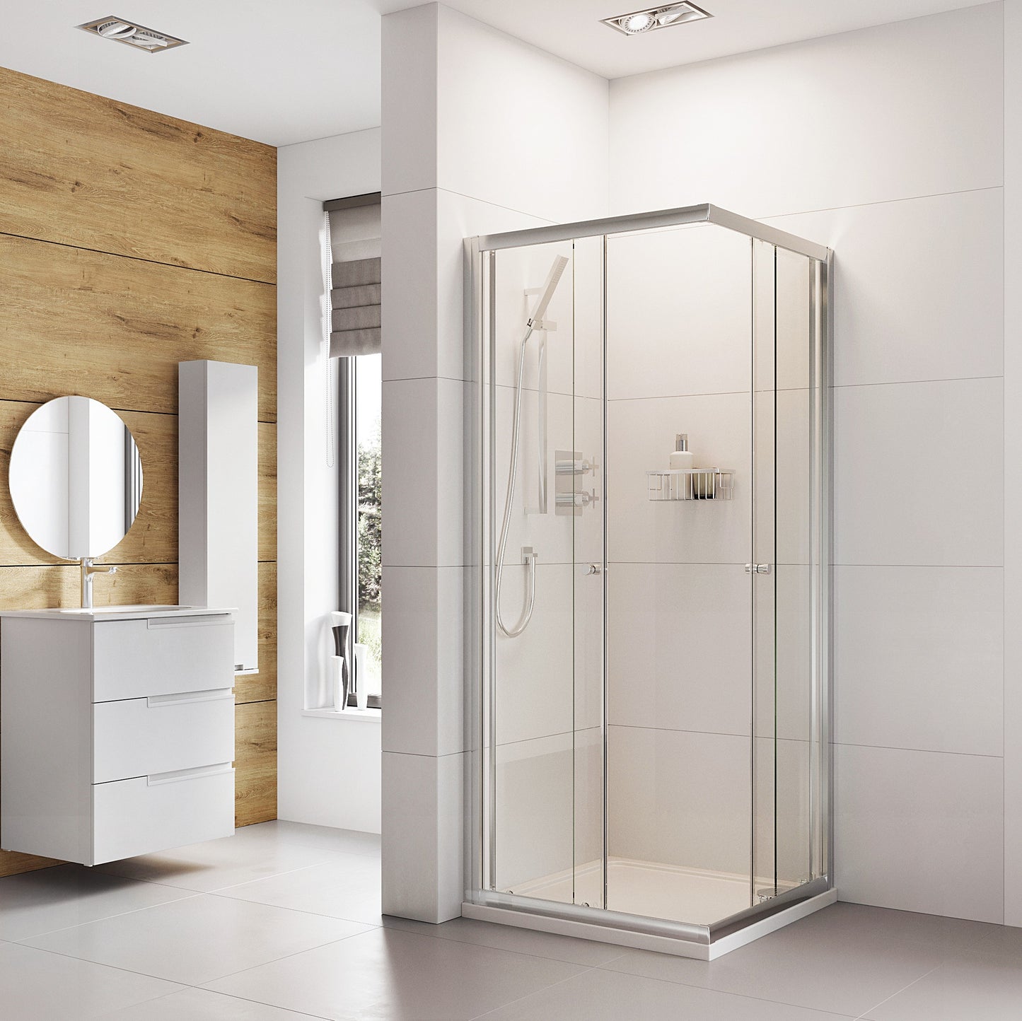 Fairford Pro 6mm, 1000mm x 1000mm Square Shower Enclosure