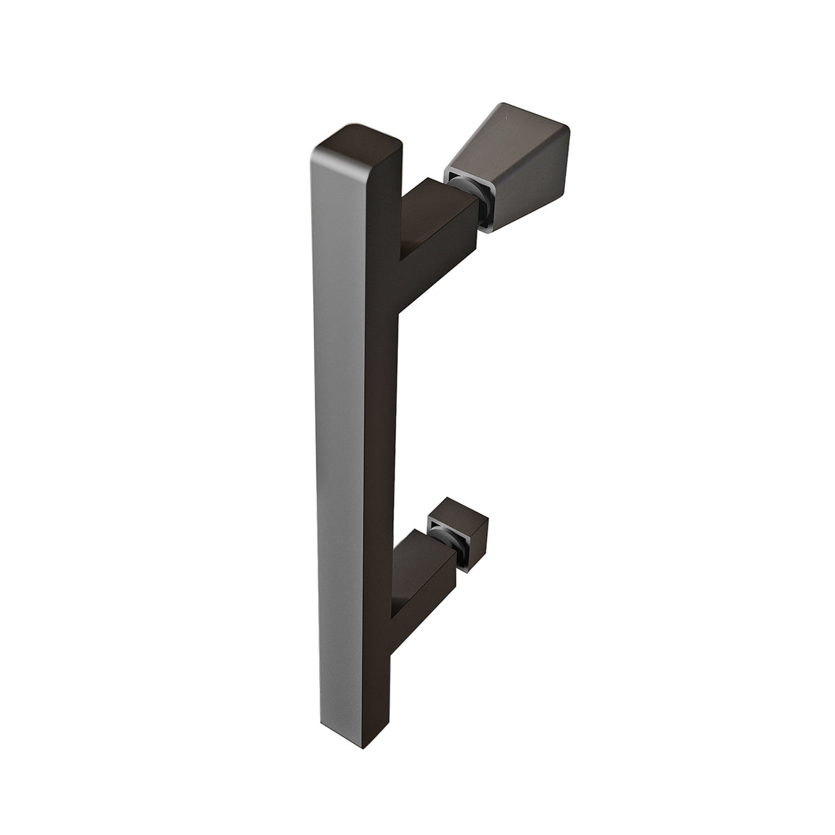 Fairford Pro 8 Black 900 x 800mm Frameless 8mm Bi-Fold Door Rectangular Shower Enclosure