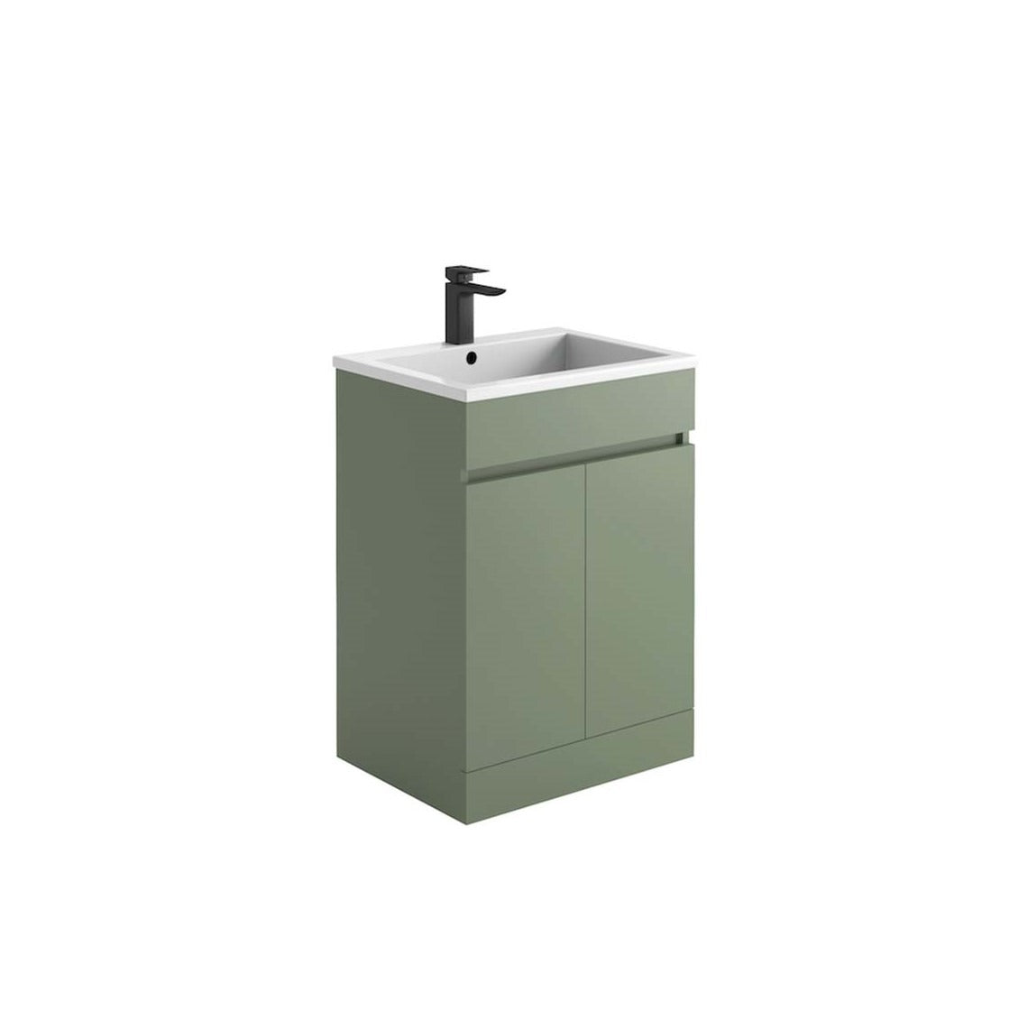 Fairford Resonance 600mm Green Floorstanding Vanity Unit