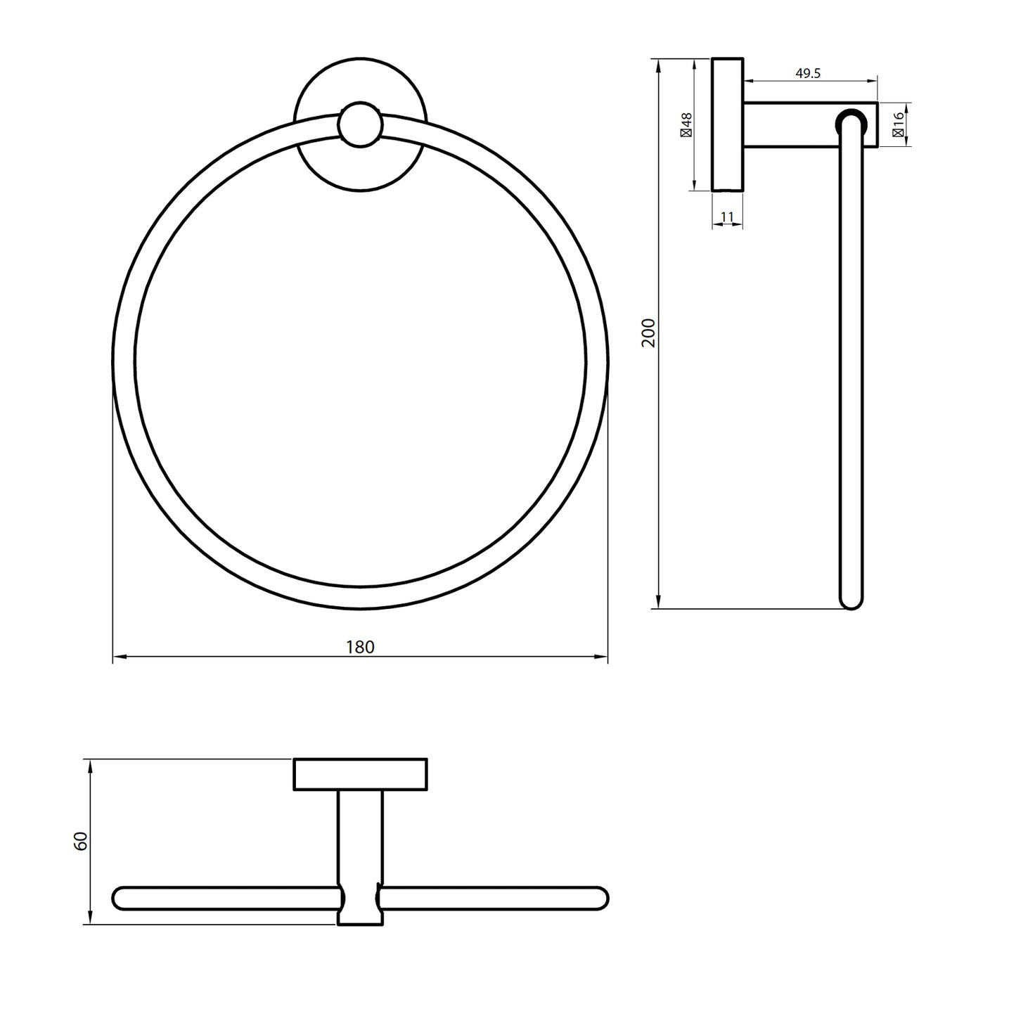 Element 7 Towel Ring