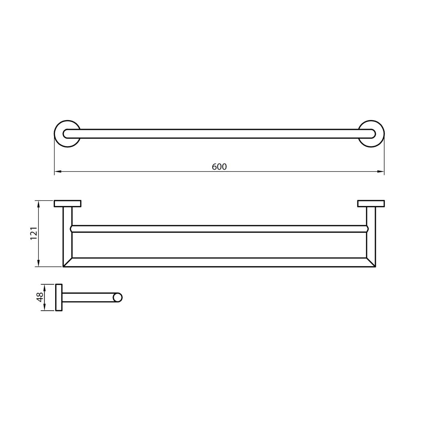 Element 7 Double Towel Bar