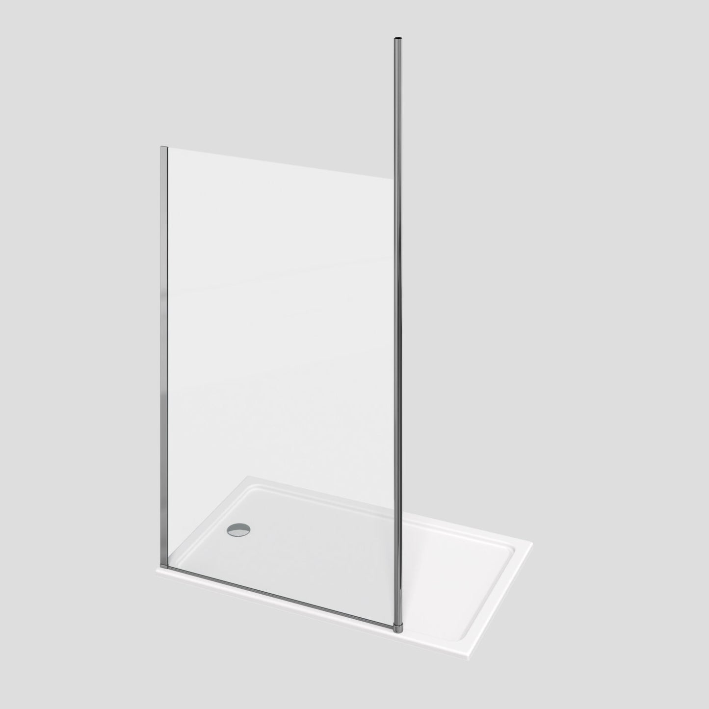 Fairford Chrome Floor to Ceiling Post for 10mm Glass