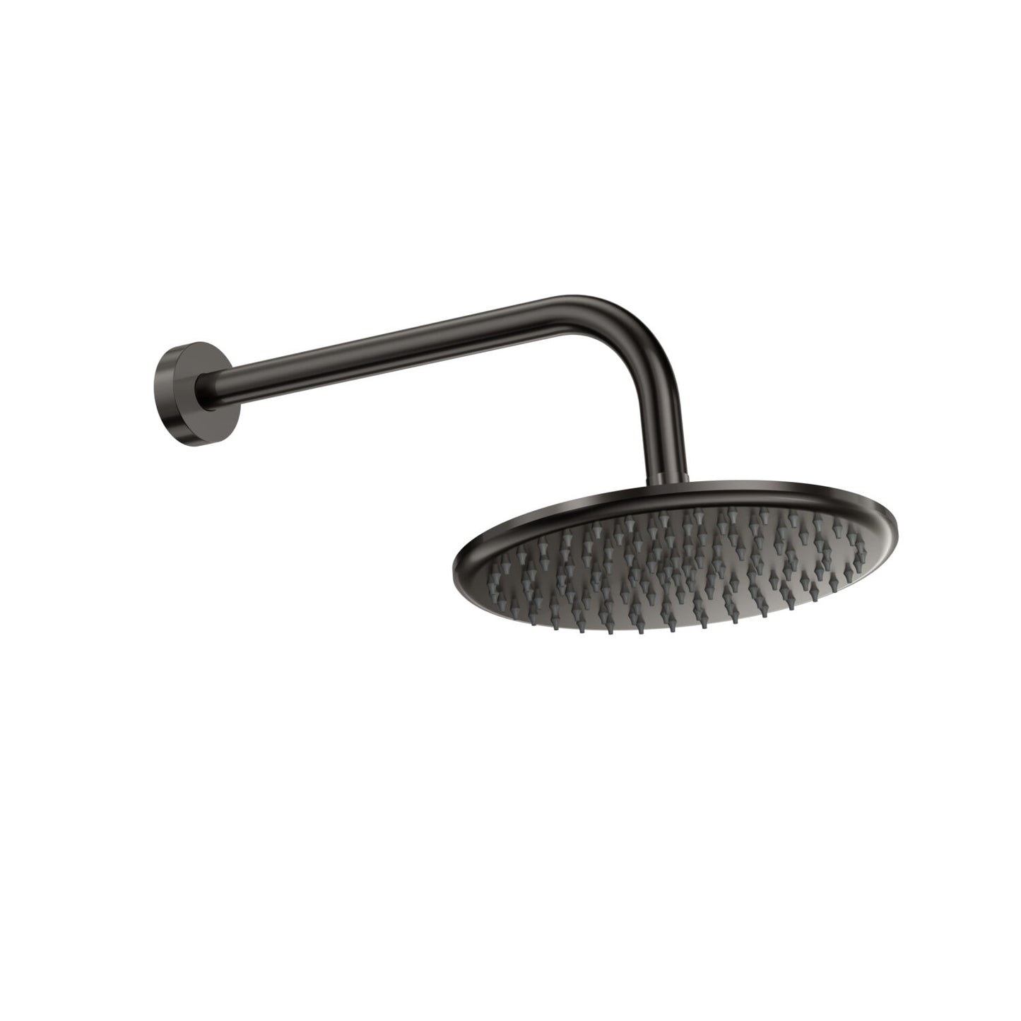 Fairford Element Gunmetal Shower Head and Arm Kit