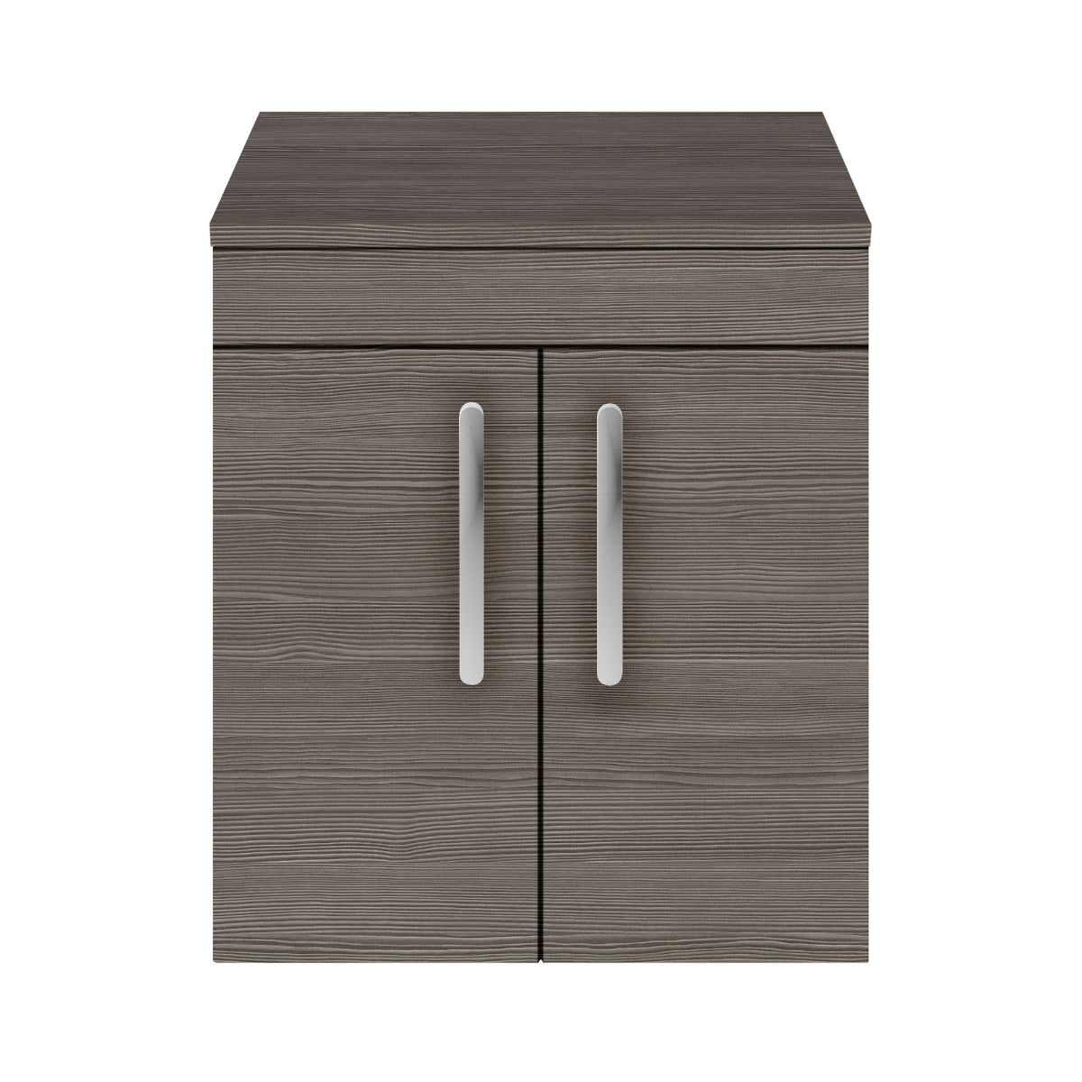 Fairford Carnation 500mm Grey Avola Wall Hung 2 Door Vanity Unit, with Worktop