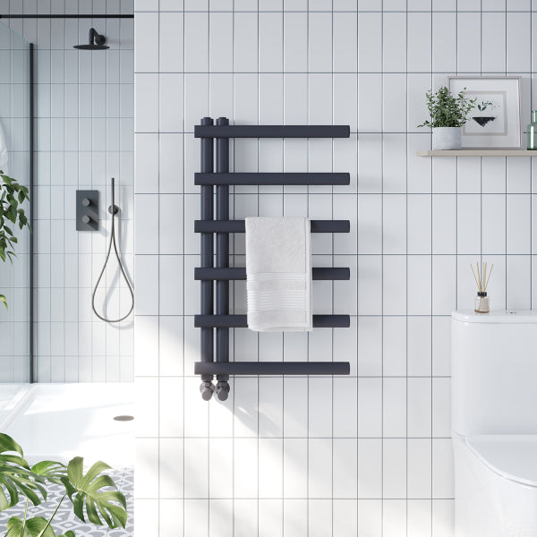 Fairford Carlo Towel Radiator - 850mm X 500mm - Chrome