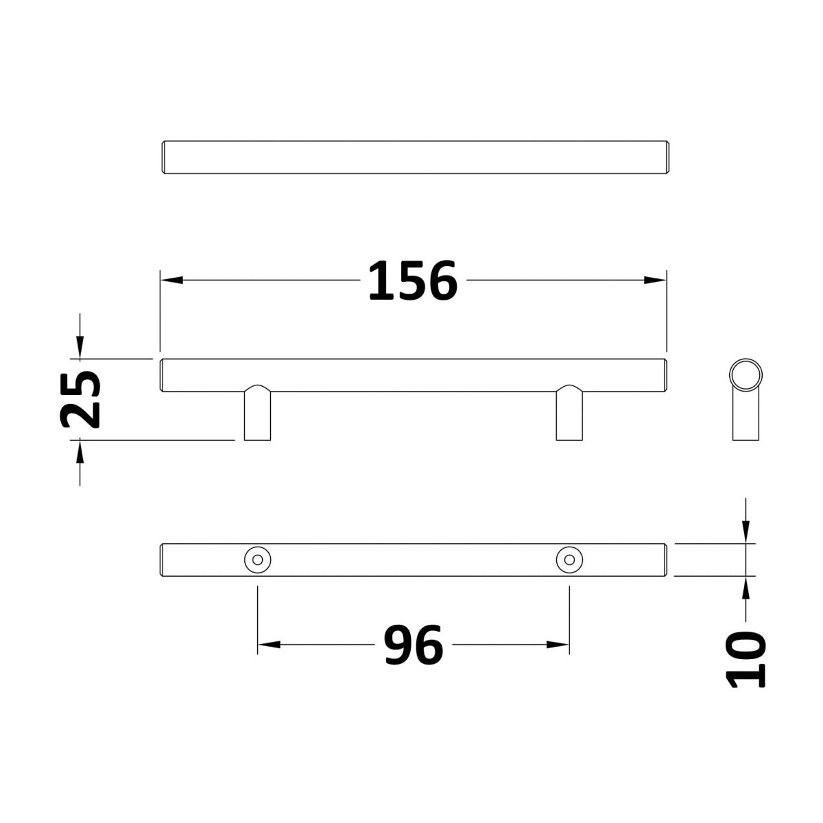 Dezine Clyde 500mm Gloss White Stort Unit, 2 Door