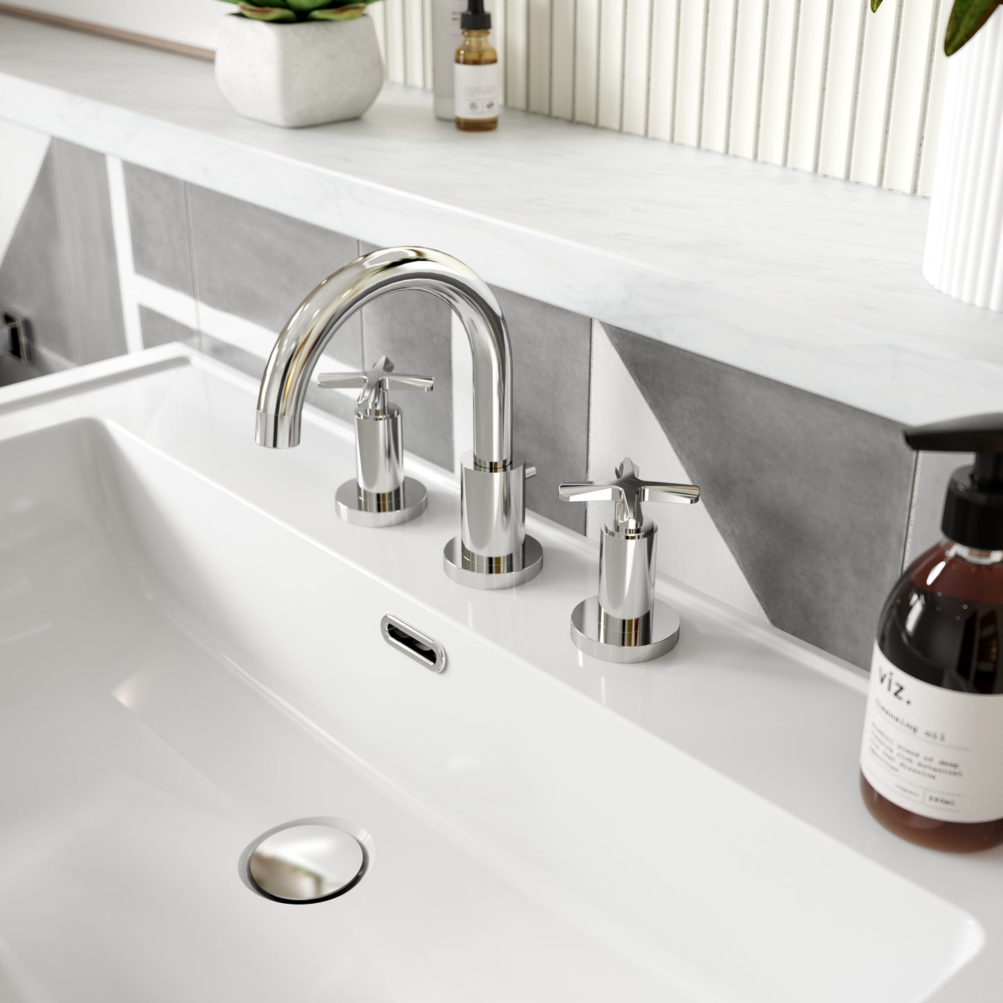 Fairford Verso 3 Hole Deck Mounted Basin Mixer