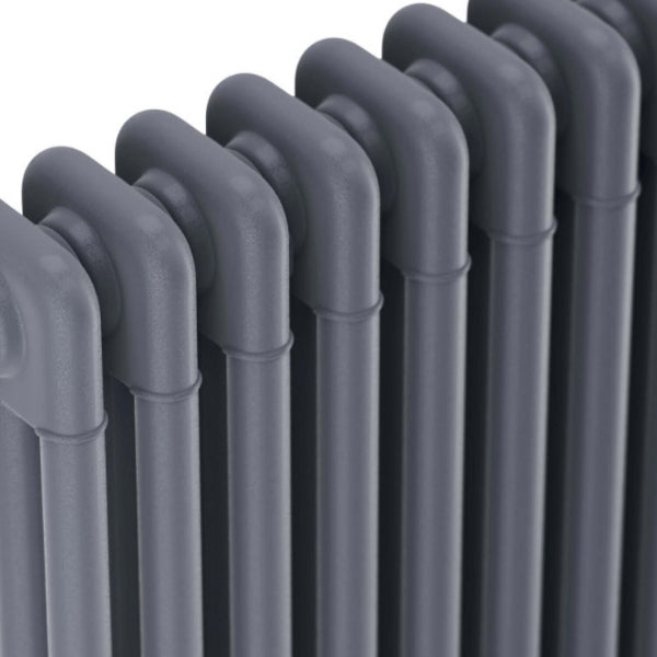 Fairford 3 Column Horizontal White Designer Radiator 600mm X 830mm