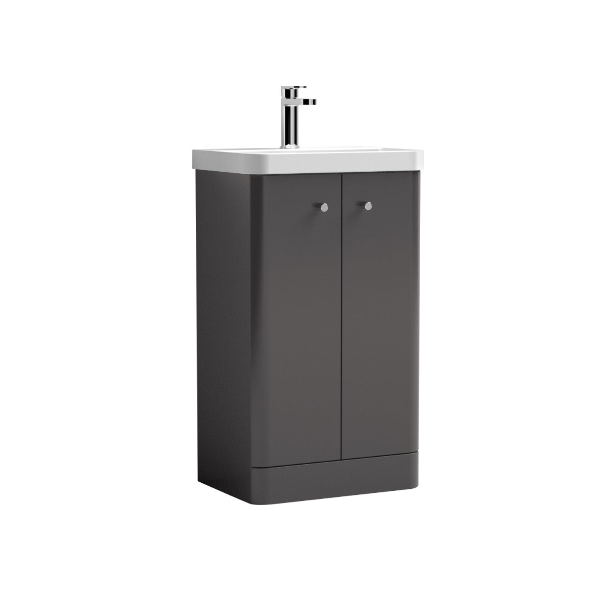 Fairford Crayo 500mm Gloss Grey Floor Standing Vanity Unit