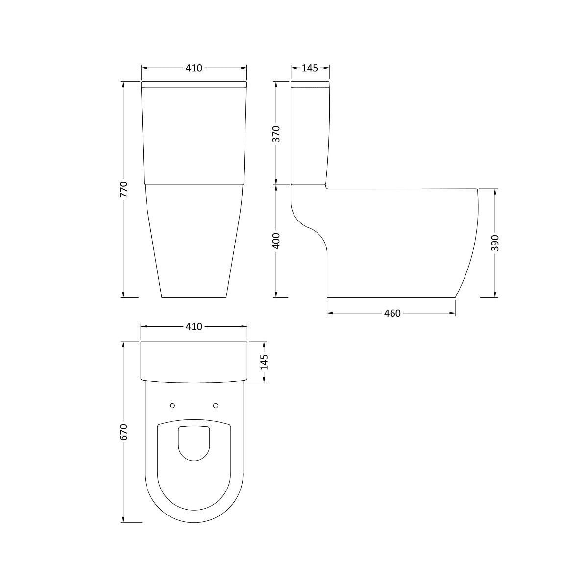 Fairford Turin Close Coupled Toilet