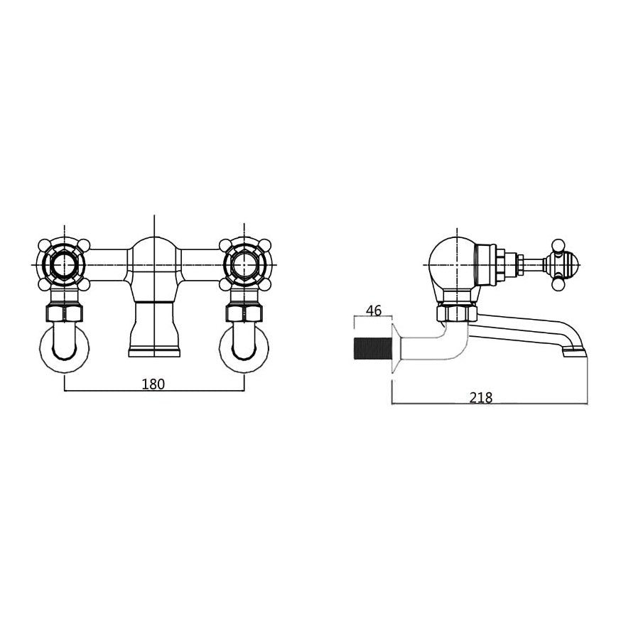 Fairford Winchester Pro Wall Mounted Bath Filler