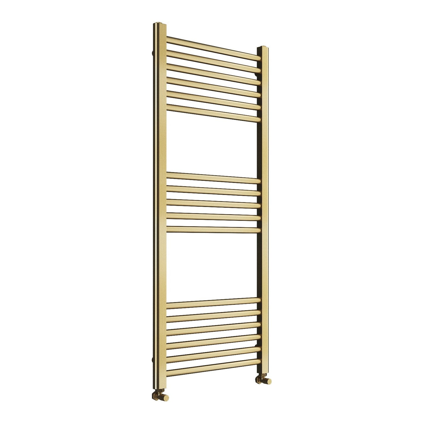 Fairford Metis 1200 x 600mm Brushed Brass Towel Rail