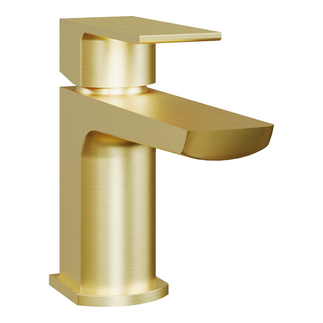 Fairford Una Brushed Brass Mini Basin Mixer