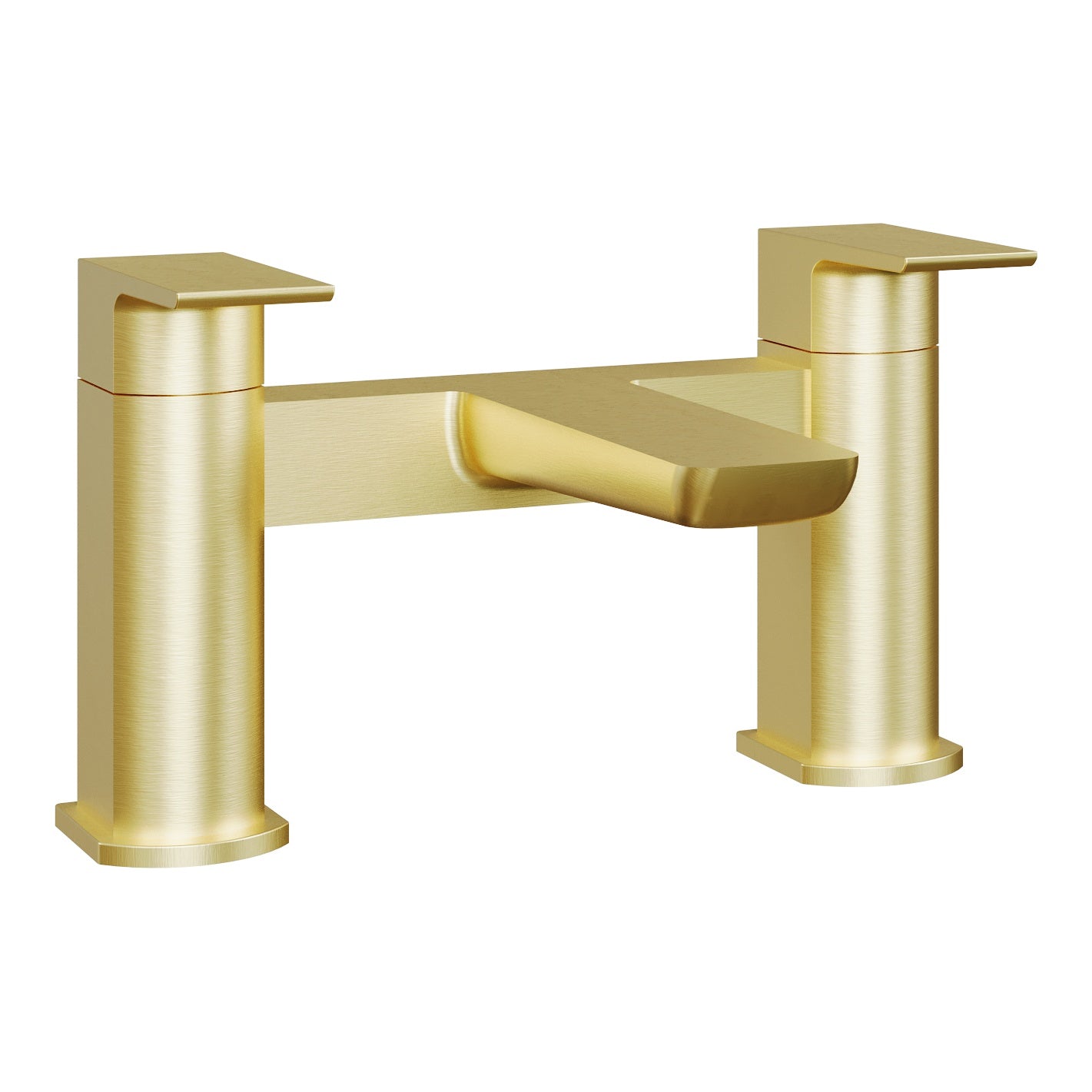 Fairford Una Brushed Brass Bath Filler