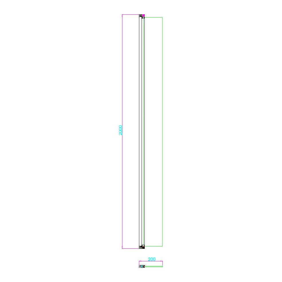 Fairford 10mm 200mm Hinged Return Panel