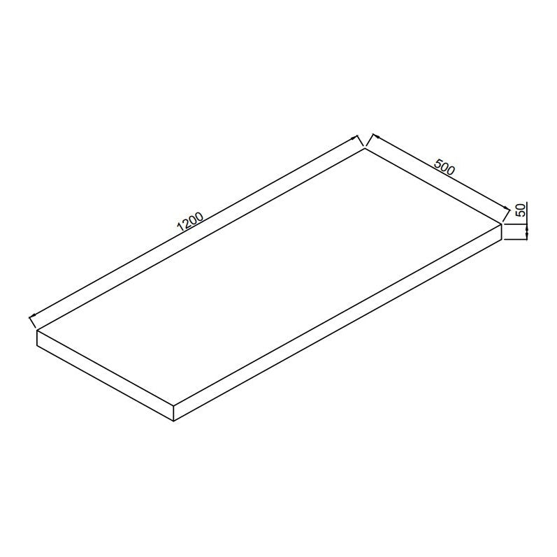 Fairford Linea Gloss White 1200mm Wall Hung Vanity Shelf