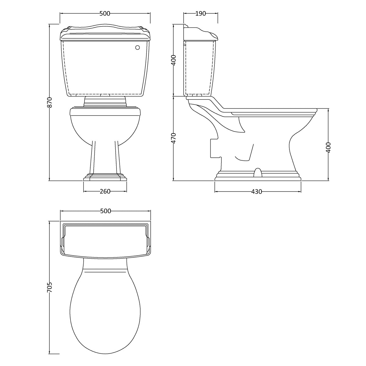 Fairford Winchester Pro Close Coupled Toilet