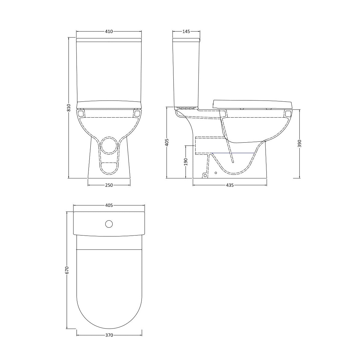 Fairford Nuna Close Coupled Toilet