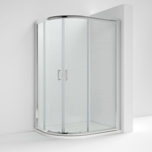 Fairford 5mm 1200 x 800mm Chrome Offset Quadrant Shower Enclosure