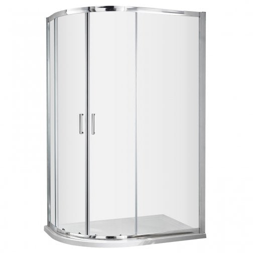 Fairford 5mm 1200 x 900mm Chrome Offset Quadrant Shower Enclosure