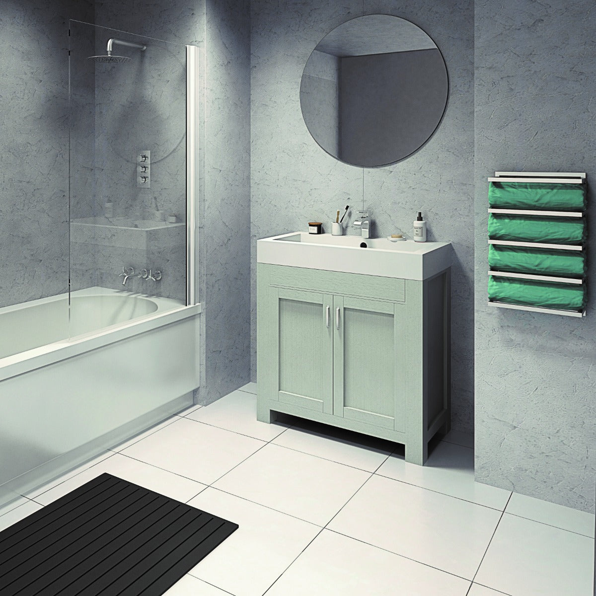 Hydraset Grey Bonito Square Edge 2400 x 1200