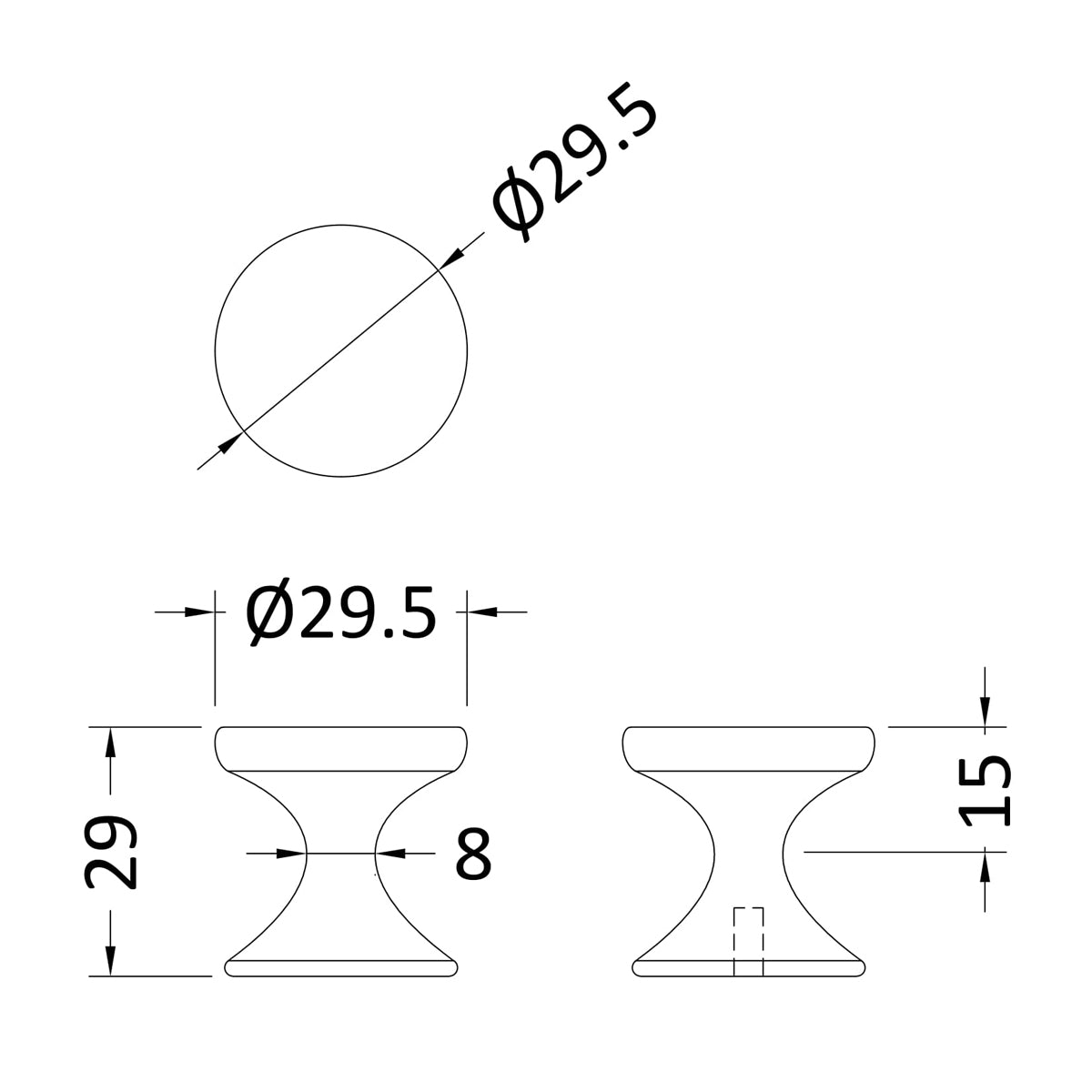 Fairford Chrome Round Knob Handle