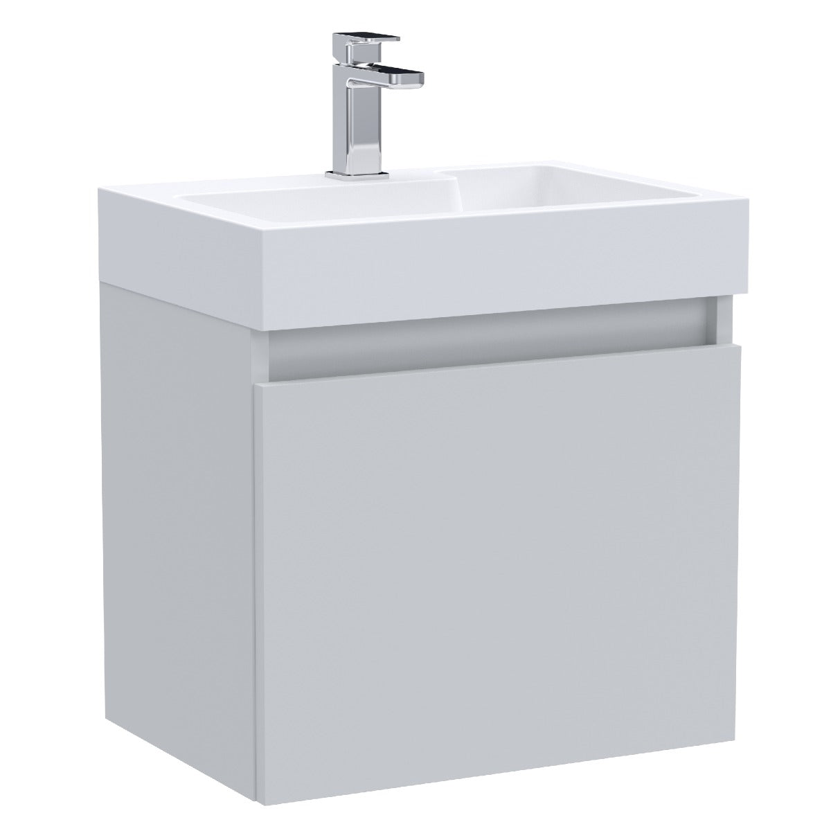 Fairford Malmo 500mm Light Gloss Grey Wall Hung Vanity Unit