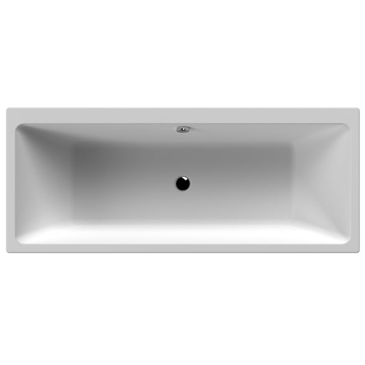 Fairford Una Thin Edge 1800 x 800mm Double Ended Straight Bath