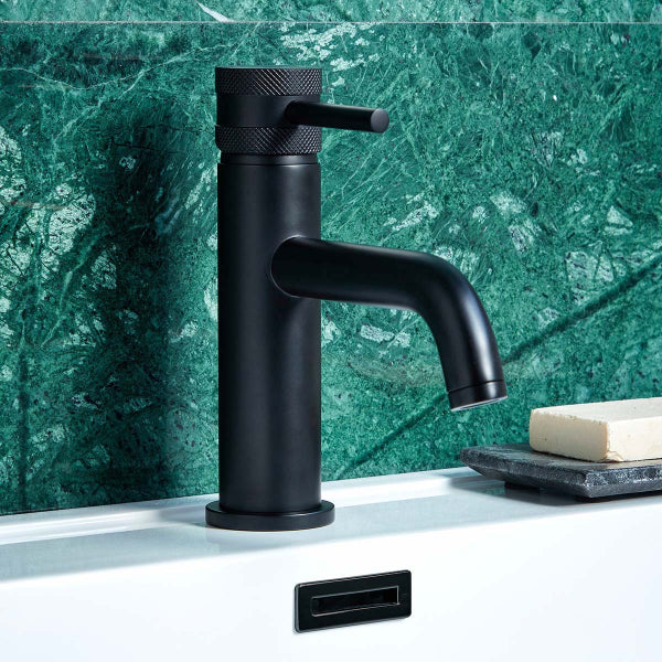 Fairford Element 7 Matt Black Basin Mixer