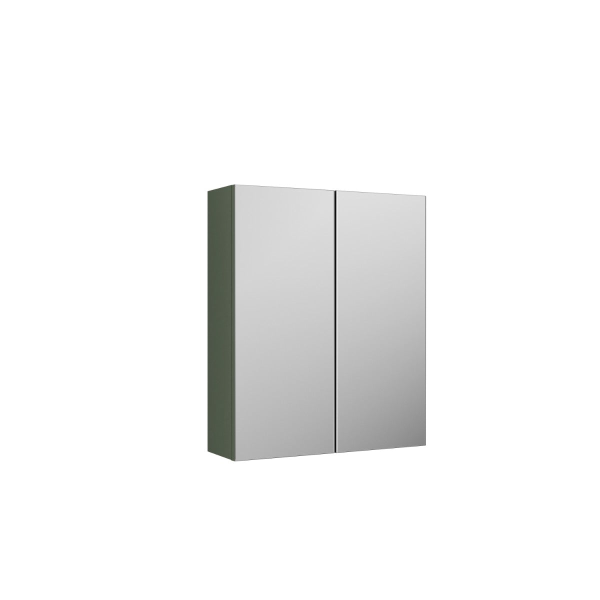 Fairford Aspri 2 600mm Satin Green Mirror Unit