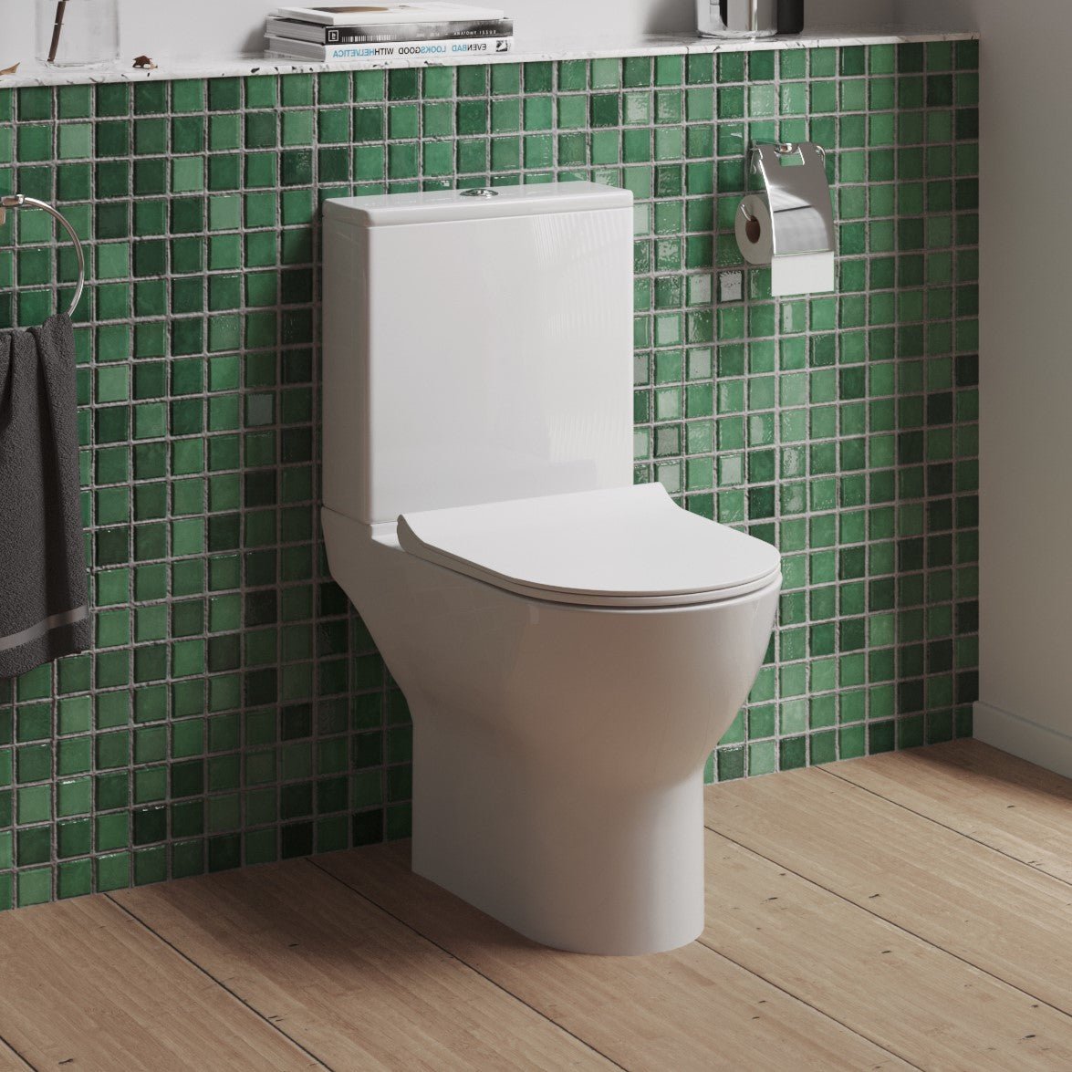 Fairford Sierra Close Coupled Toilet with Sandwich Seat