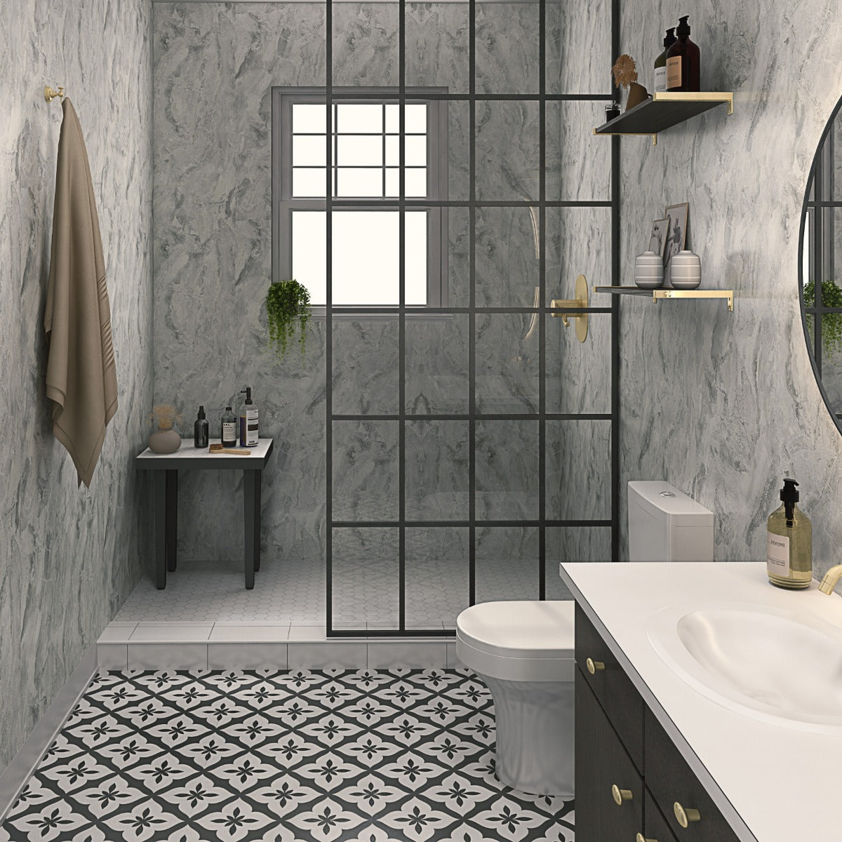Hydraset Stratus Marble Square Edge 2400 x 1200